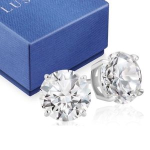 STERLING SILVER CUBIC ZIRCONIA STUDS